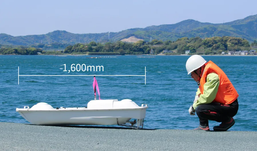 小型・軽量で運搬が容易。手間と時間を大幅に削減。